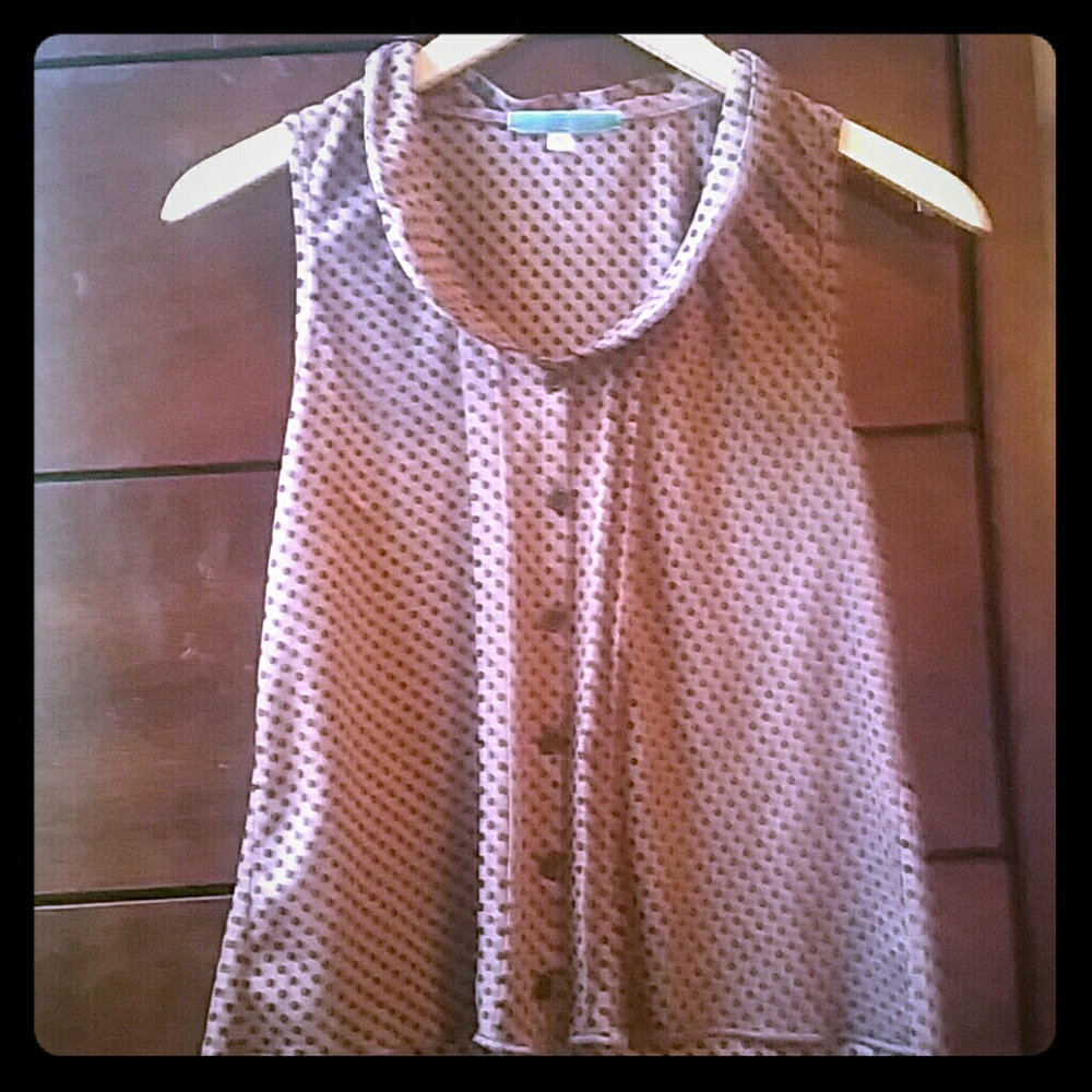 Women's small polka dot shirt/worn